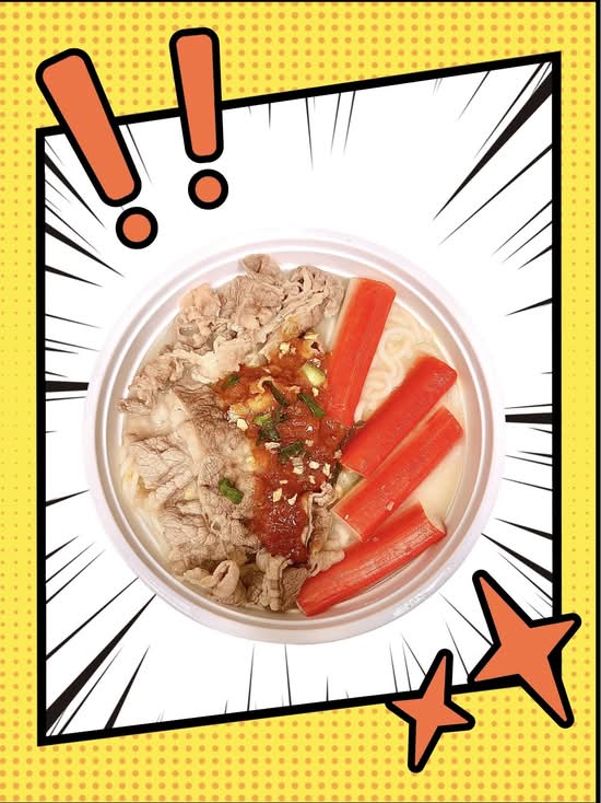 咖喱肥牛蟹柳米線 Curry  Sliced Beef & Imitation Crab Stick with Rice Noodle